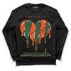 Dunk Low Team Dark Green Orange DopeSkill Long Sleeve T-Shirt Juneteenth Heart Graphic - Black