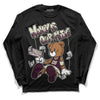 Dunk Low Night Maroon and Medium Soft Pink DopeSkill Long Sleeve T-Shirt Money Is Our Motive Bear Graphic Streetwear - Black