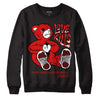 Jordan 12 Retro ‘Gym Red’ DopeSkill Sweatshirt Love Kills Graphic Streetwear - Black