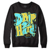 Aqua 5s DopeSkill Sweatshirt Drip Too Hard Graphic - Black