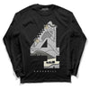 Jordan 4 Retro SE Craft Photon Dust DopeSkill Long Sleeve T-Shirt No.4 Graphic Streetwear  - Black 