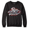 Fire Red 9s DopeSkill Sweatshirt Rare Breed Type Graphic - Black