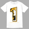 Taxi Yellow Toe 1s DopeSkill T-Shirt No.1 Graphic - White 