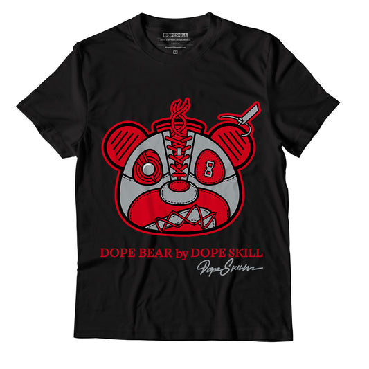 AJ 4 Bred DopeSkill T-Shirt Sneaker Bear Head Graphic