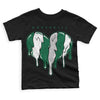 Gorge Green 1s DopeSkill Toddler Kids T-shirt Slime Drip Heart Graphic - Black 
