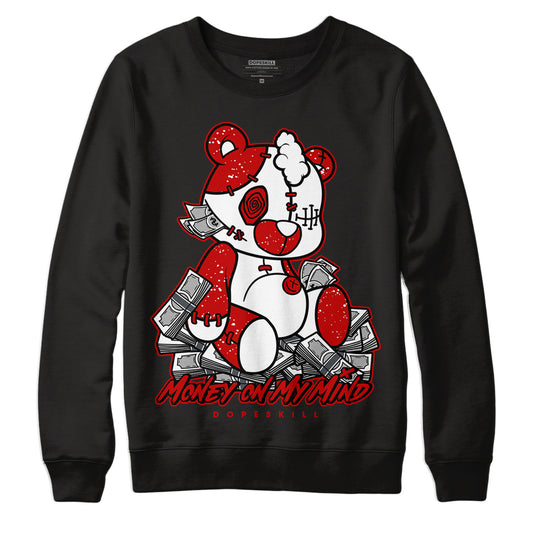 Jordan 6 “Red Oreo” DopeSkill Sweatshirt MOMM Bear Graphic - Black