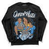 SB Dunk Low Homer DopeSkill Long Sleeve T-Shirt Queen Of Hustle Graphic - Black