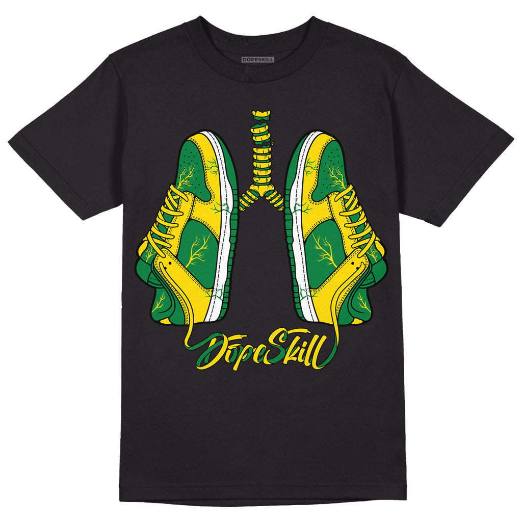 Dunk Low Reverse Brazil DopeSkill T-Shirt Breathe Graphic - Black