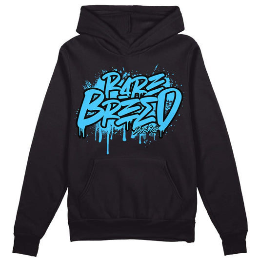 University Blue 13s DopeSkill Hoodie Sweatshirt Rare Breed Graphic - Black 
