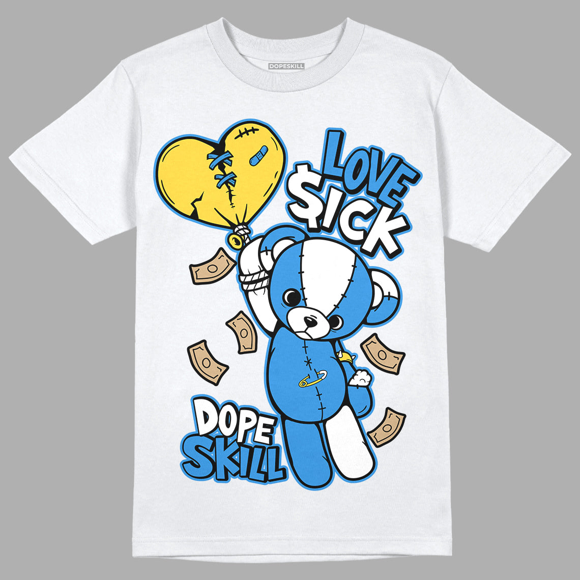 SB Dunk Low Homer DopeSkill T-Shirt Love Sick Graphic - White