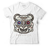 Jordan 4 Sail Canvas DopeSkill T-Shirt Robo Bear Graphic - White 