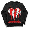 Cherry 11s DopeSkill Long Sleeve T-Shirt Juneteenth Heart Graphic - Black