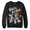 Jordan 6 Retro Cool Grey DopeSkill Sweatshirt Money Is Our Motive Bear Graphic Streetwear  - Black 