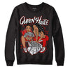 Gym Red 9s DopeSkill Sweatshirt Queen Of Hustle Graphic - Black