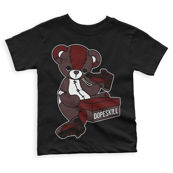 Jordan 12 x A Ma Maniére DopeSkill Toddler Kids T-shirt Sneakerhead BEAR Graphic Streetwear - Black 