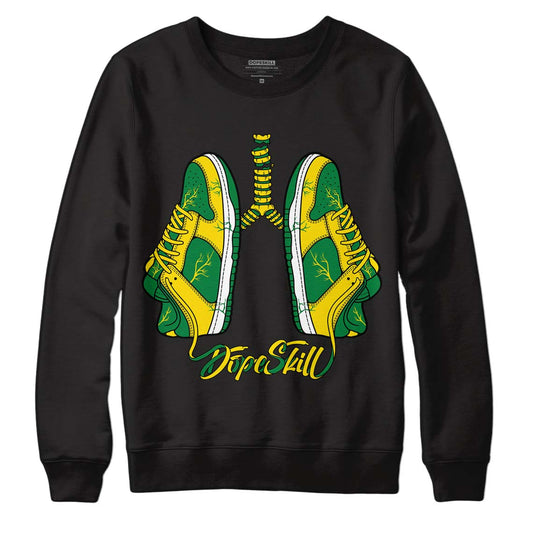 Dunk Low Reverse Brazil DopeSkill Sweatshirt Breathe Graphic - Black