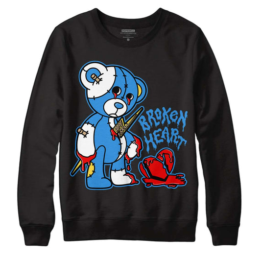 SB Dunk Low Homer DopeSkill Sweatshirt Broken Heart Graphic - Black