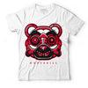 AJ 1 Low Bred Toe DopeSkill T-Shirt Robo Bear Graphic