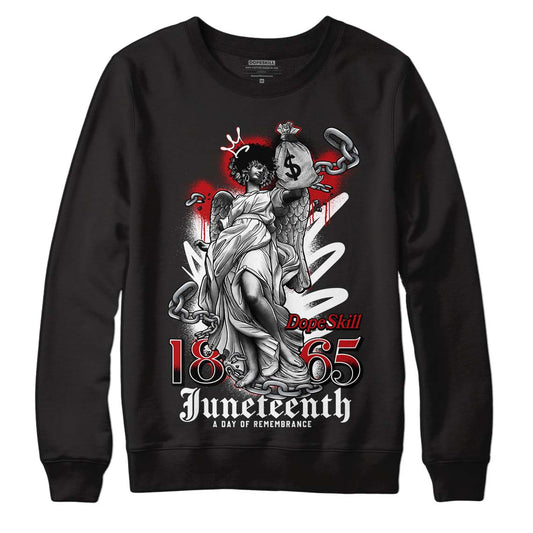 Jordan 13 Retro Playoffs DopeSkill Sweatshirt Juneteenth  Graphic Streetwear - Black
