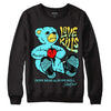 Aqua 5s DopeSkill Sweatshirt Love Kills Graphic - Black 