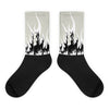 FIRE Sublimated Socks Match Jordan 4 Military Black