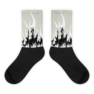 FIRE Sublimated Socks Match Jordan 4 Military Black