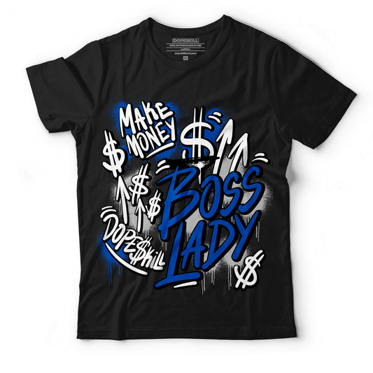 AJ 5 Racer Blue DopeSkill T-Shirt Boss Lady Graphic