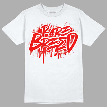 Cherry 11s DopeSkill T-Shirt Rare Breed Graphic - White