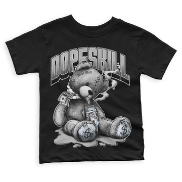 Black Metallic Chrome 6s DopeSkill Toddler Kids T-shirt Sick Bear Graphic - Black