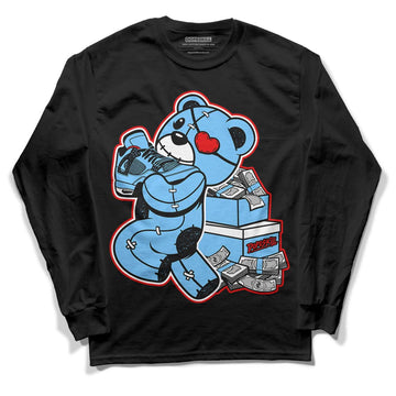 Travis Scott x Jordan 4 Retro 'Cactus Jack' DopeSkill Long Sleeve T-Shirt Bear Steals Sneaker Graphic Streetwear - Black 