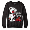 Jordan 13 Retro Playoffs DopeSkill Sweatshirt Broken Heart Graphic Streetwear - Black