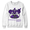 Jordan 3 Dark Iris DopeSkill Sweatshirt Sneaker Bear Head Graphic - White 