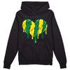 Dunk Low Reverse Brazil DopeSkill Hoodie Sweatshirt Slime Drip Heart Graphic - Black