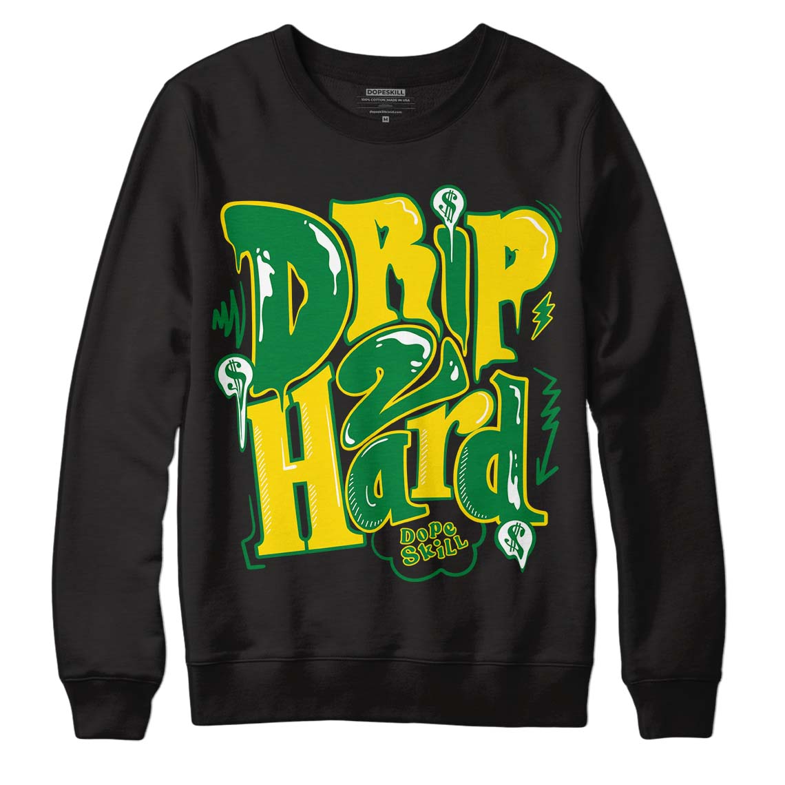 Dunk Low Reverse Brazil DopeSkill Sweatshirt Drip Too Hard Graphic - Black