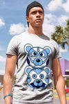 AJ 6 University Blue DopeSkill T-Shirt Leather Bear Graphic