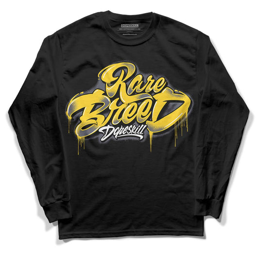 Lightning 4s DopeSkill Long Sleeve T-Shirt Rare Breed Type Graphic - Black