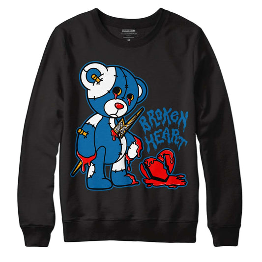 Messy Room 4S DopeSkill Sweatshirt Broken Heart Graphic - Black