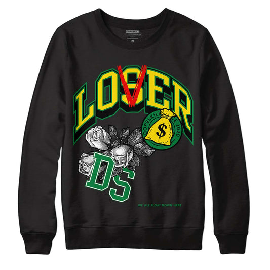 Dunk Low Reverse Brazil DopeSkill Sweatshirt Loser Lover Graphic - Black