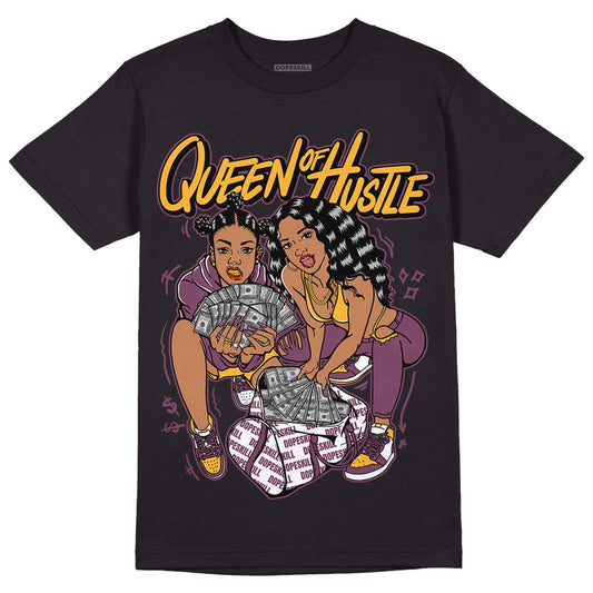 Brotherhood 1s High OG DopeSkill T-Shirt Queen Of Hustle Graphic - Black