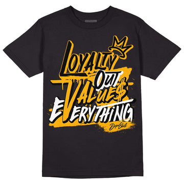 Goldenrod Dunk DopeSkill T-Shirt LOVE Graphic - Black 