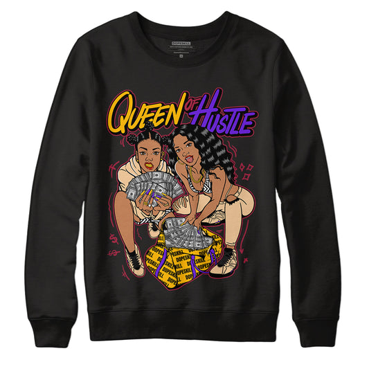 Afrobeats 7s SE DopeSkill Sweatshirt Queen Of Hustle Graphic - Black