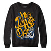 Dunk Blue Jay and University Gold DopeSkill Sweatshirt No Days Off Graphic Streetwear - Black