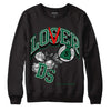 Gorge Green 1s DopeSkill Sweatshirt Loser Lover Graphic - Black 