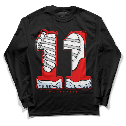 Cherry 11s DopeSkill Long Sleeve T-Shirt No.11 Graphic - Black