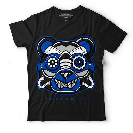 AJ 5 Racer Blue DopeSkill T-Shirt Robo Bear Graphic