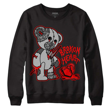 Jordan 5 Retro P51 Camo DopeSkill Sweatshirt Broken Heart Graphic Streetwear - Black 