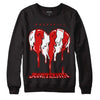 Jordan 12 Retro ‘Gym Red’ DopeSkill Sweatshirt Juneteenth Heart Graphic Streetwear - Black 