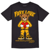 Goldenrod Dunk DopeSkill T-Shirt Fake Love Graphic - Black