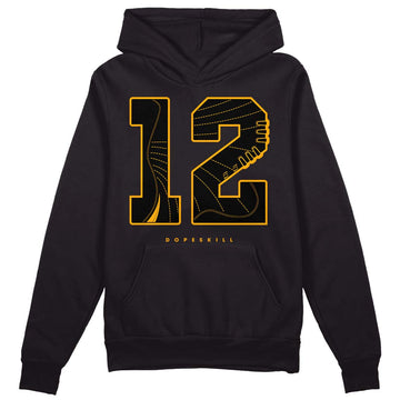 Black Taxi 12s DopeSkill Hoodie Sweatshirt No.12 Graphic - Black 