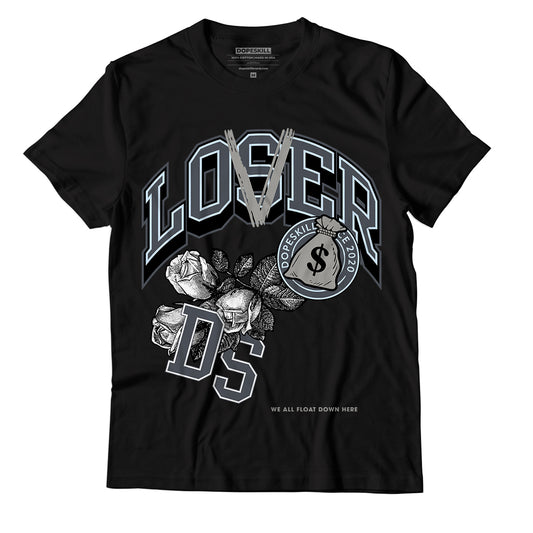 Jordan 11 Cool Grey DopeSkill T-Shirt Loser Lover Graphic, hiphop tees, grey graphic tees, sneakers match shirt - Black